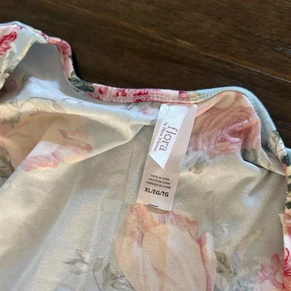 Flora Women's Pajama Set - Blue and Pink - Picture 2 of 6